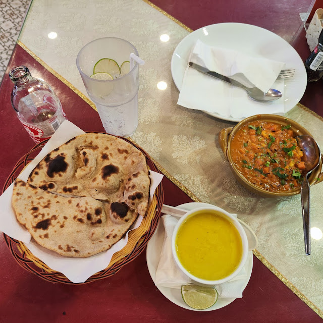 Lentil Soup and Vegetarian Curry