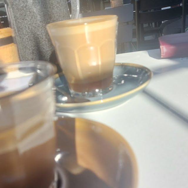 Skinny Latte with a Vanilla Shot