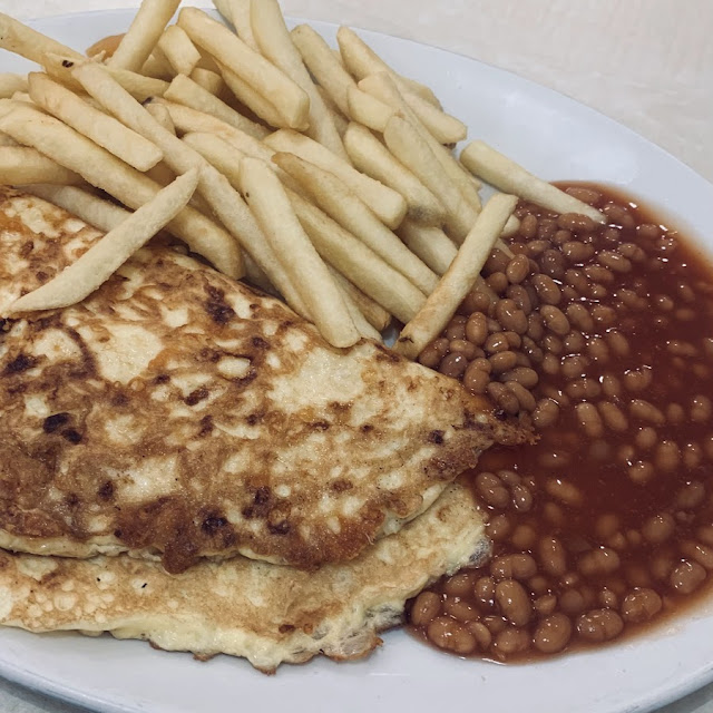Sausage Chips Beans