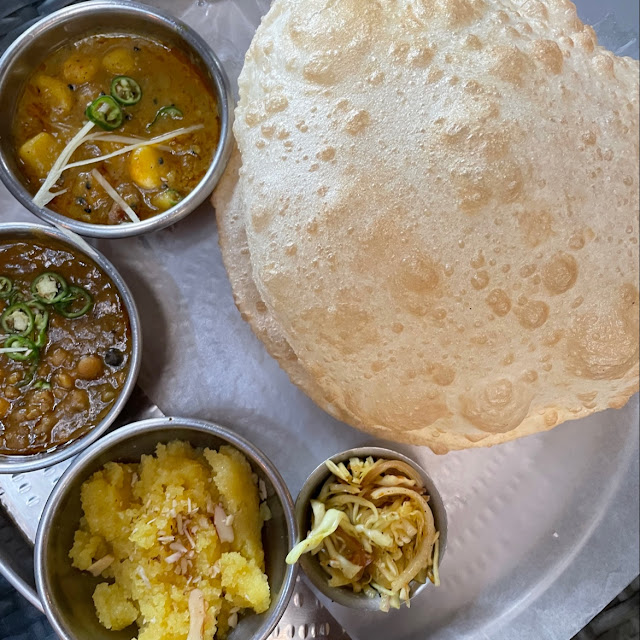 Halwa Puri Platter