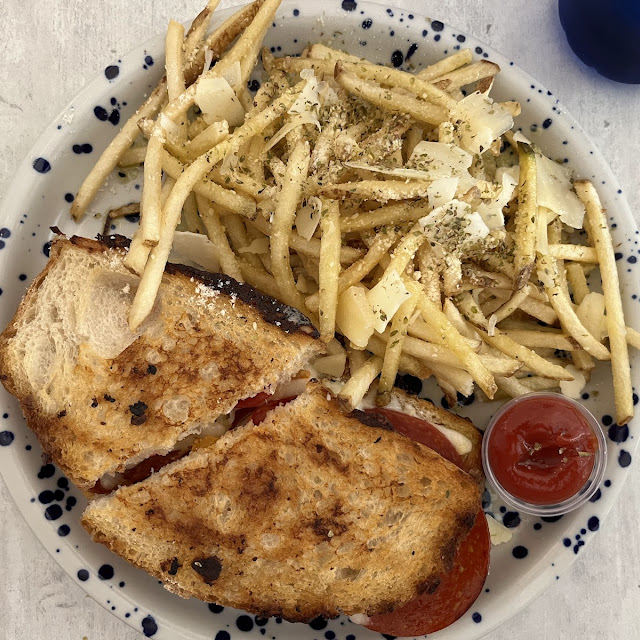 Italian Grilled Cheese with Truffle Fries