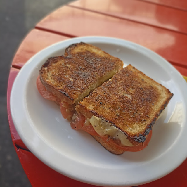 Egg Mayo and Mozzarella Toastie
