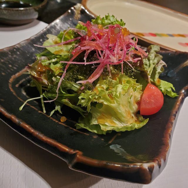 ステーキコースのサラダ
