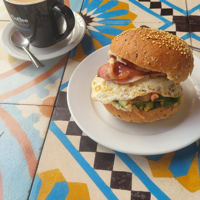 Bacon & Egg Roll Avo Salsa Mayonnaise