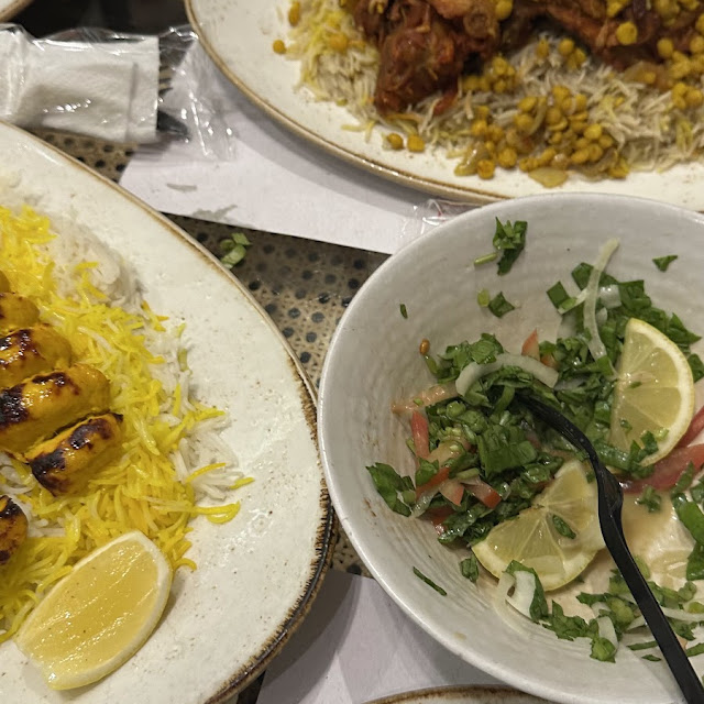 Chicken Kabab and Salad