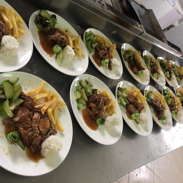 Beef with Salads
