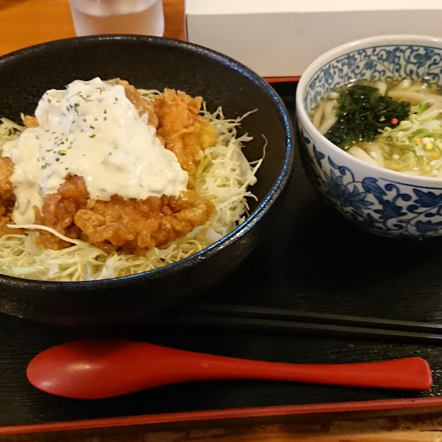 チキン南蛮丼とうどん 小 セット