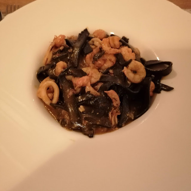 Sepia Meeresfrüchte Pasta