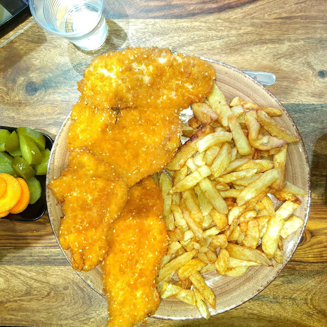 Chicken Shnitzel Plate with French Fries