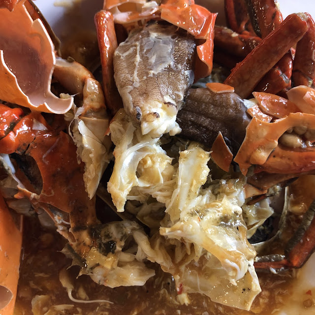 Garlic Crab in Sesame Oil