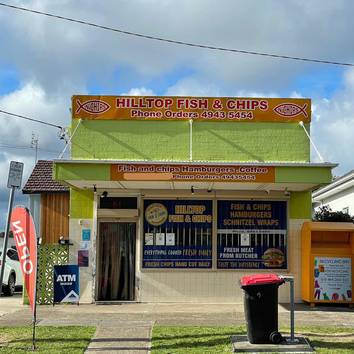 Hilltop Kahibah takeaway