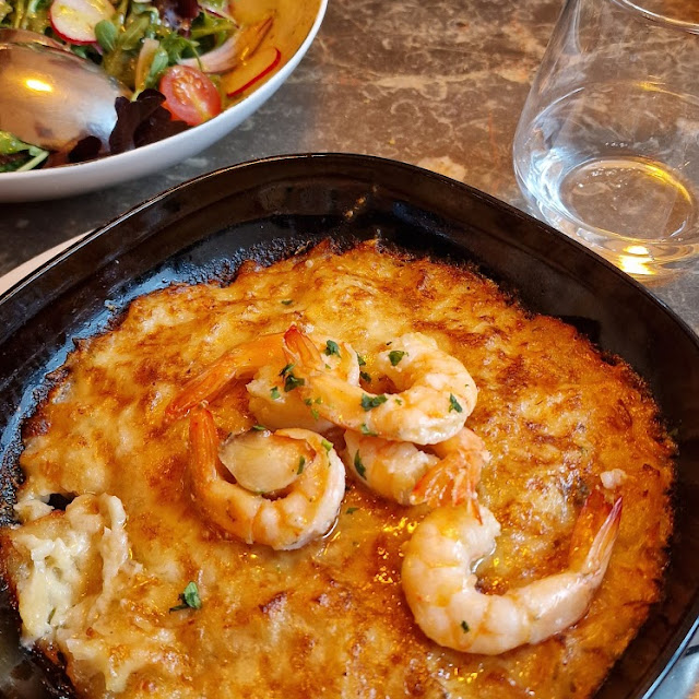 Cod with Cream and Shrimps