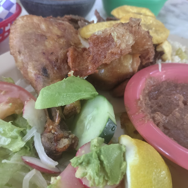 Fried Chicken and Plantains