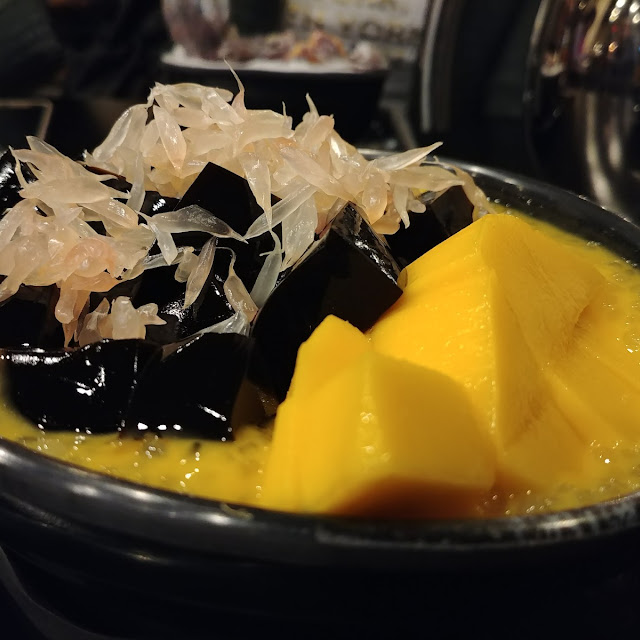 Mango Sago with Grass Jelly
