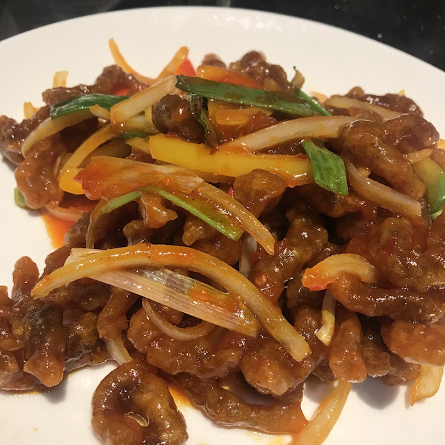 With Beef in XO Sauce