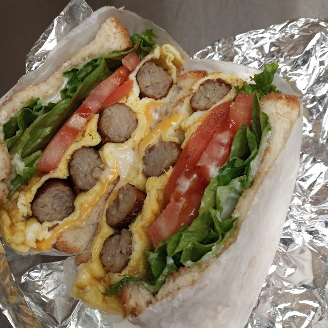 Sausage Egg and Cheese Sandwich