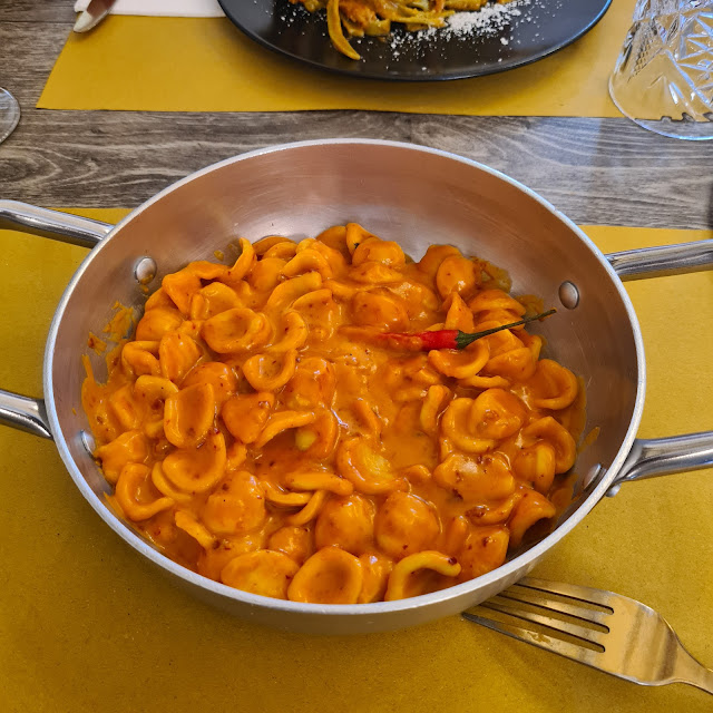 Orecchiette Nduja with Sweet Gorgonzola
