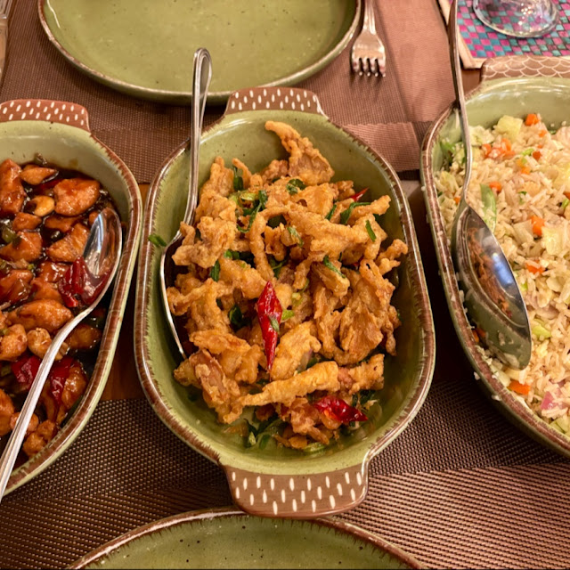 Fried Rice with Hot Battered Mushrooms