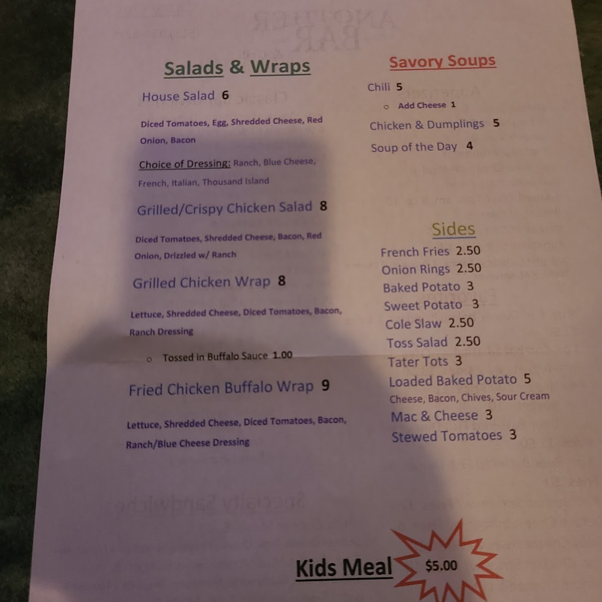 Menu Photo 3