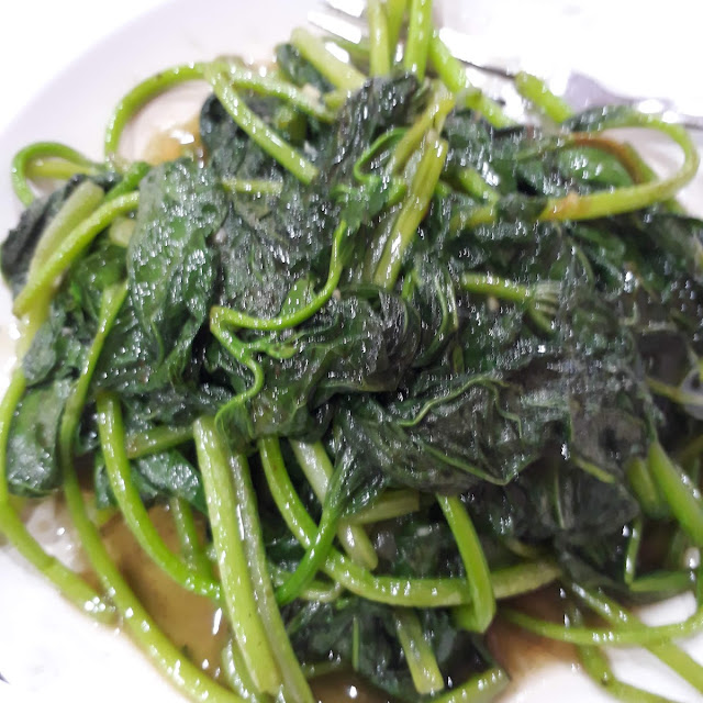 Fry Sweet Potatoes Leaves
