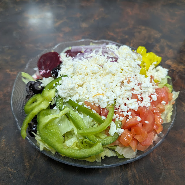 Greek Salad with Pita Bread