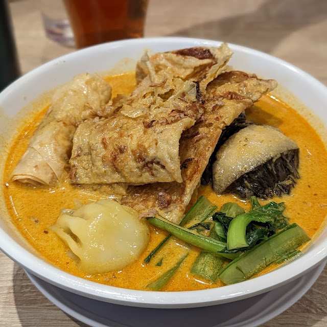 Yong Tofu Curry Laksa Noodles Soup