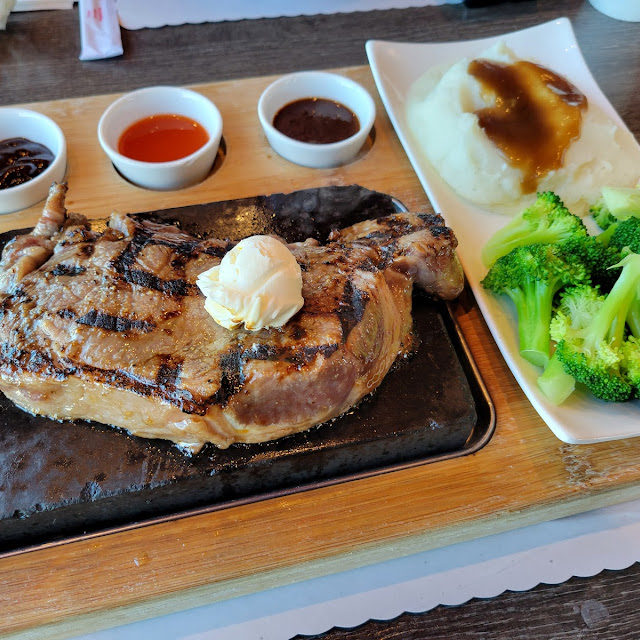 Ribeye Steak on Hot Lavastone
