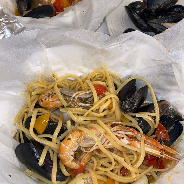 Linguine Agli Scampi Con Pomodorini Freschi