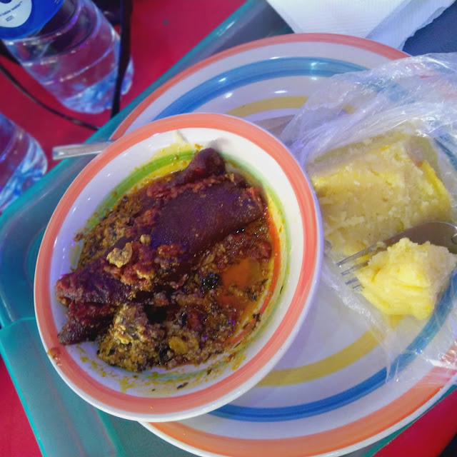 Egwusi Soup and EBA