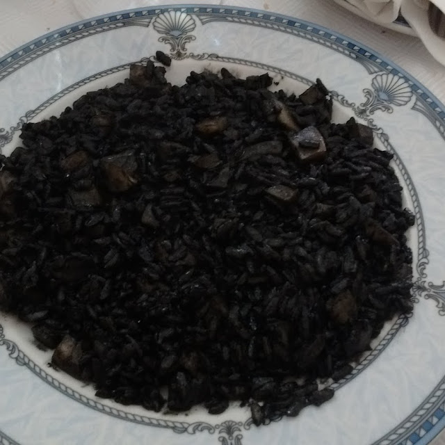 Black Risotto Spaghetti with Cuttlefish