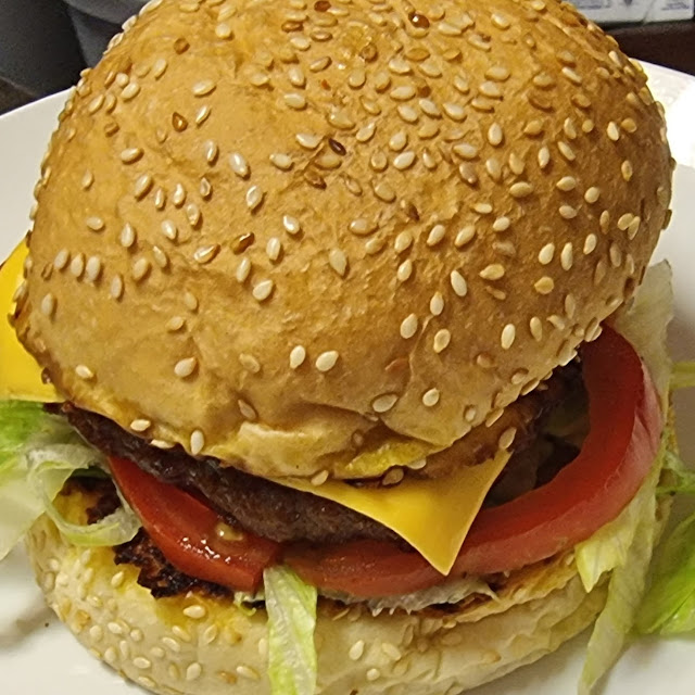Beef Egg and Cheese Burger