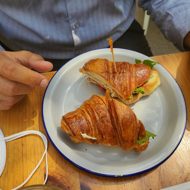 Grilled Chicken Sandwich in Croissant