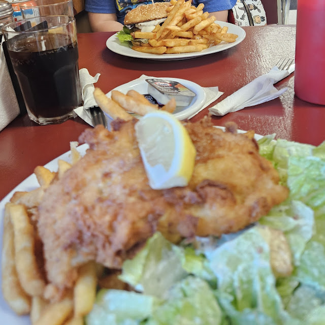 Fish and Chips and Salad