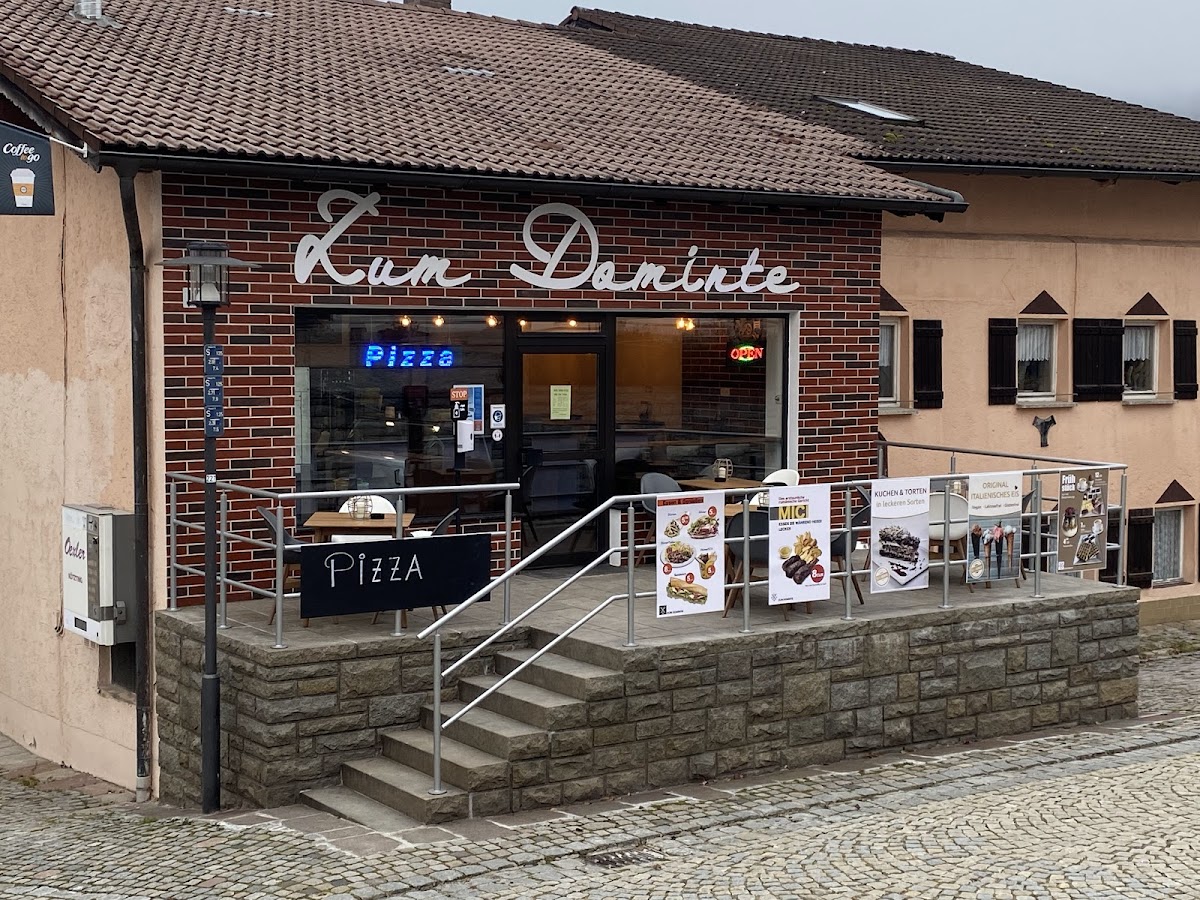 Pizza Pasta Burger Doner Kaffee Kuchen Eis ,,Zum Dominte,,