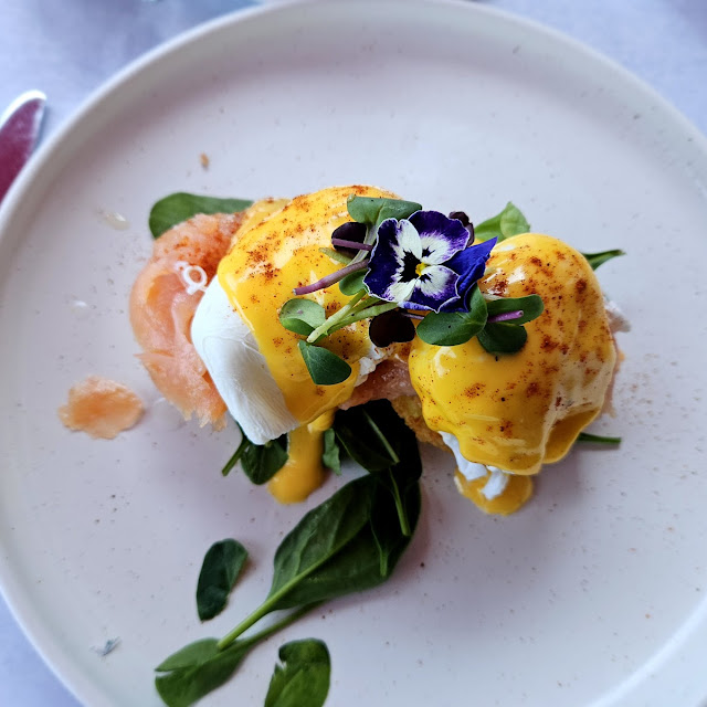Eggs Benedict on Brioche French Toast with Bacon