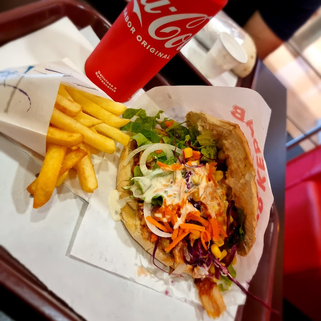 Mixed Kebab on Pitta Bread