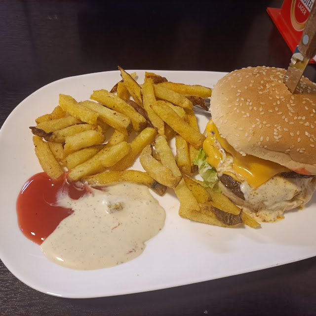 Hamburguesa Doble Con Triple Queso