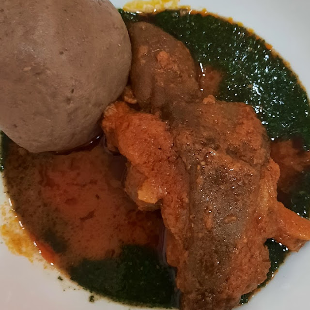 Amala and Ewedu