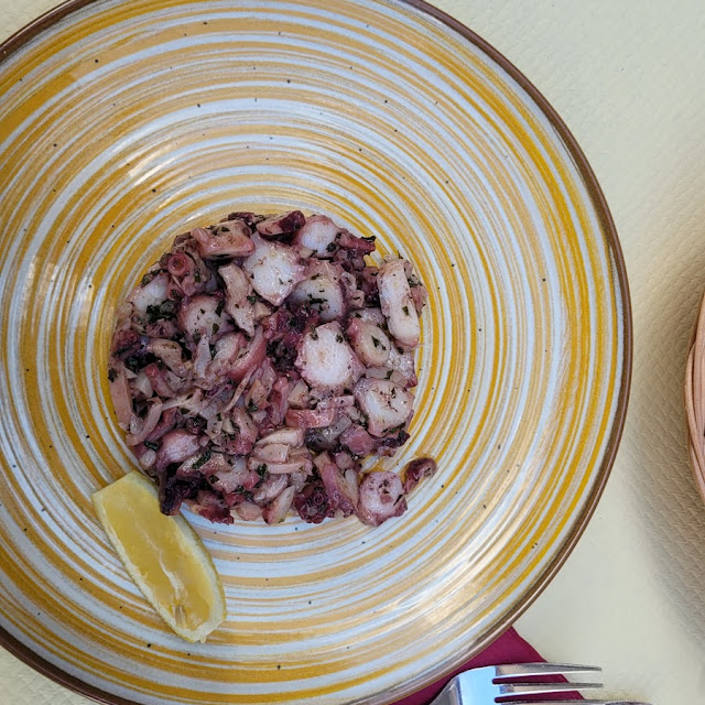 Marinated and Grilled Octopus