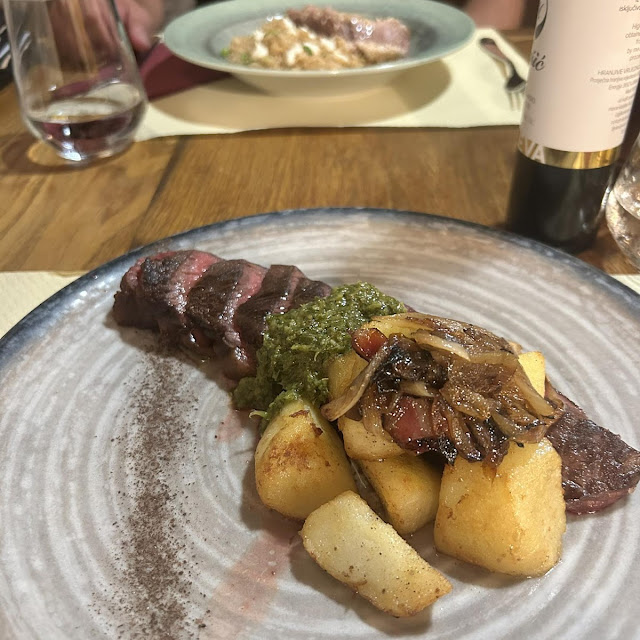 Picanha Steak with Potatoes and Pancetta
