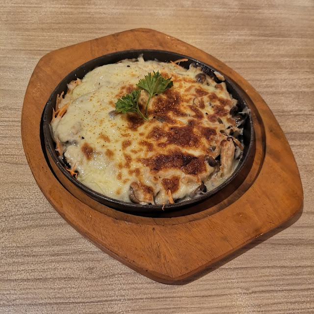 Mozzarella Cheese on Mushrooms