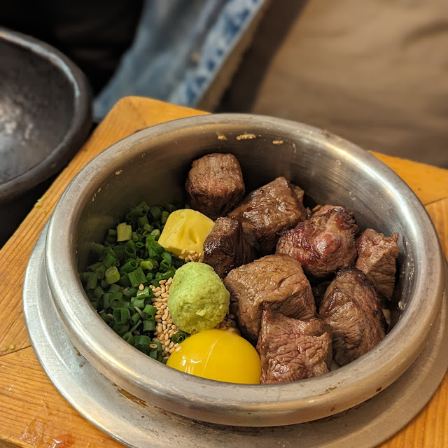 스테이크솥밥 steak-boiled rice ステーキ釜飯