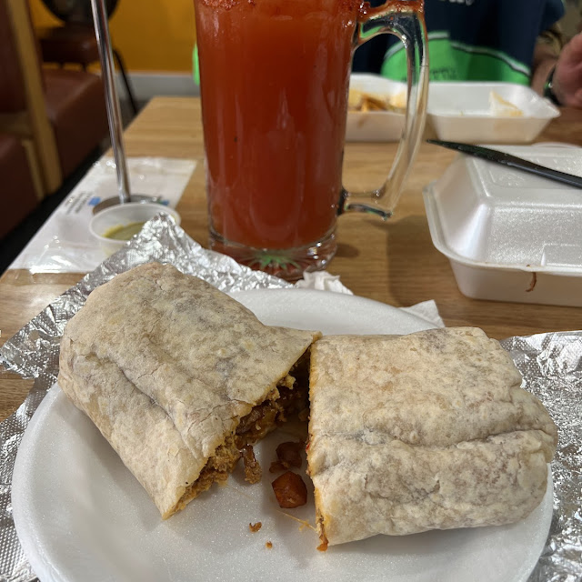 Chorizo Breakfast Burrito