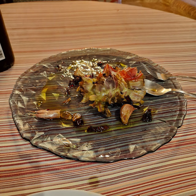 Alcachofas Con Jamón
