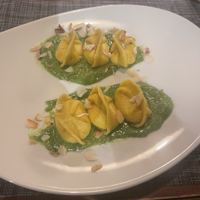 Cheese Ravioli with Pesto