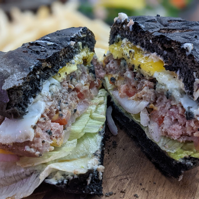 Pork Burger with Blue Cheese Or