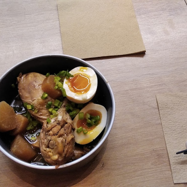 Dashi with Egg and Chicken