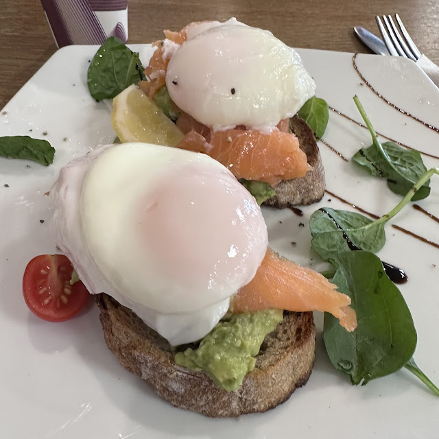 Eggs on Salmon