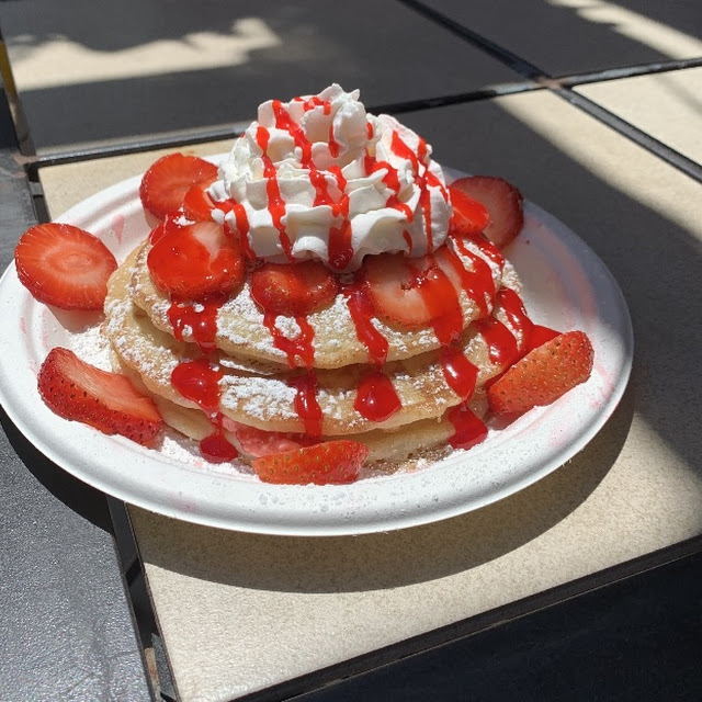 Strawberry Short Stack Pancakes