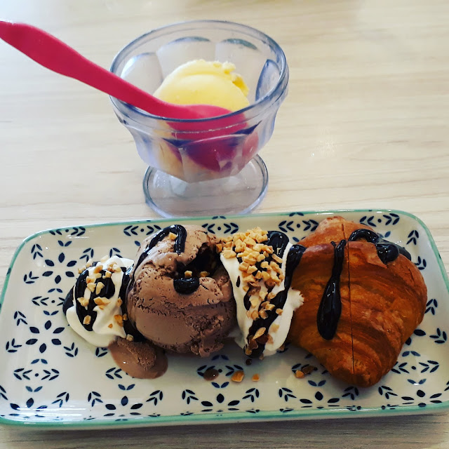Chocolate Ice Cream Croissant